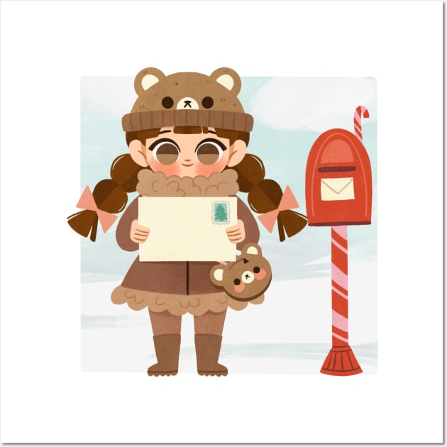 Winter Mail Wall Art by Lobomaravilha